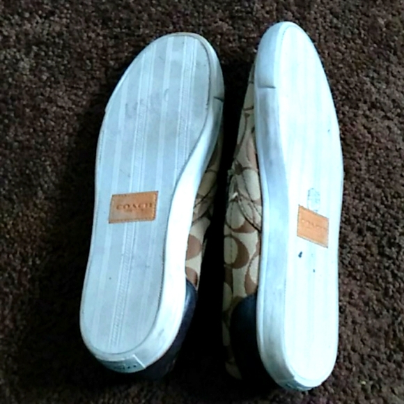 Coach canvas slipon brown logo loafer sneaker - Picture 4 of 6